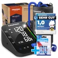 Produktbild: GRUNDIG Blutdruckmessgerät Oberarm - hochpräzise - einfachste Bedienung - perfekt ablesbar - Herzrhythmusstörungen Erkennung - Risikobewertung - Manschettensitzkontrolle (inkl. Batterien)