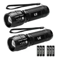 Produktbild: LE LED Taschenlampe Klein Extrem Hell & Zoombar Mini Taschenlampen Batteriebe...