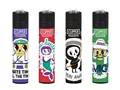 Produktbild: Clipper Feuerzeug 4er Set: (Sticker Skulls)