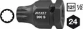 Produktbild: HAZET Steckschlüsseleinsatz 14mm Vielzahn XZN 1/2 Zoll 12,5mm 100mm lang 990S-14