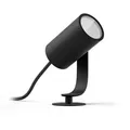 Produktbild: Philips Gartenstrahler Hue Lily schwarz mit 8W LED, 230V, mit Erdspieß, App-fähig, IP65 wasserdicht
