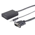 Produktbild: VGA zu HDMI Adapter inkl. Audioübertragung, 1080p, schwarz