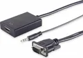 Produktbild: S-IMPULS VGA-Adapter, VGA-Stecker zu HDMI-Buchse, 1080p, 15 cm Kabel