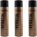 Produktbild: Syoss Professional Keratin Haarspray 3 x 400 ml 48H extra starker Halt Stufe 4