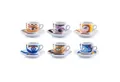 Produktbild: Zeller Present Espressotasse Magic Eyes, 12-tlg., Porzellan, 6 Tassen, 6 Untertassen