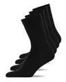 Produktbild: Snocks Herren & Damen Tennissocken (4x Paar) Lange Haltbarkeit Dank Bester Qualität, 02 Schwarz (4x Paar), 39 - 42