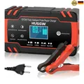 Produktbild: Autobatterieladegerät 8A 12V 24V mit LCD Display Automatische Abs