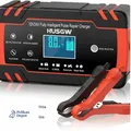 Produktbild: Autobatterieladegerät 8A 12V 24V mit Temperaturk