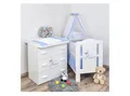 Produktbild: Baby-Delux Babyzimmer-Komplettset Babyzimmer Prince, (13-tlg), Babybett Wickelkommode Bettwäsche Set Komplettzimmer
