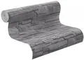 Produktbild: Vliestapete Factory 2 Rasch Tapeten 475029 Schieferoptik Naturstein grau schwarz