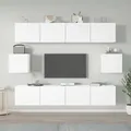 Produktbild: 6-tlg. Tv-schrank-set Weiß Holzwerkstoff - Vidaxl
