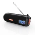 Produktbild: LEICKE DAB+ Radio Tube - Tragbarer Bluetooth Lautsprecher mit DAB+/FM, 4500mAh Akku, RGB-LED Lichter, 10W Stereo-Sound,Equalizer, USB-C-Ladung, Micro SD/AUX Anschluss, Netz- und Akkubetrieb, Schwarz