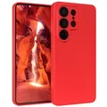 Produktbild: EAZY CASE - Silikonhülle für Galaxy S26 Ultra Hülle Silikon Case Rot weich stoßfeste Handyhülle Schutzhülle mit Kameraschutz Dünn Premium Schutz Cover TPU Phone Bumper in Mattrot