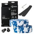 Produktbild: URBAN ZWEIRAD - Lenkerband Rennrad Camo Blau/Weiß - inkl. Endstopfen und Klebestreifen - Griffband Rennrad Weiß extra griffig - 200 cm x 3 cm - 3 mm Stärke
