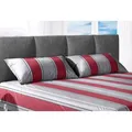 Produktbild: Dekokissen, rot (rot, gemustert), B:40cm L:80cm, Polyester, WESTFALIA SCHLAFKOMFORT, Dekokissen_Sitzkissen_Kissenhüllen, (2 Stck.)