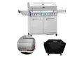 Produktbild: TAINO Gasgrill PLATINUM YAMARA 6+2 mit Haube, Spar-Set, 6 Hauptbrenner, Sear-Zone, Heckbrenner, Edelstahl, Silber