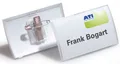 Produktbild: DURABLE Click Fold Namensschilder transparent 7.5 cm x 4 cm 821119