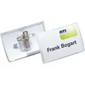 Produktbild: Durable - Namensschild Click Fold 75 X 40 Mm (b X H) Kombiklemme Transparent 25 St./pack.