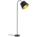 Produktbild: meineWunschleuchte Stehlampe, Gold, Schwarz, Metall, Textil, Rund,Rund, 35x156x35 cm, Lampen & Leuchten, Innenbeleuchtung, Stehlampen, Stehlampen