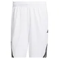 Produktbild: adidas Men's Legends 3-Stripes Basketball Shorts, White/Black, XL 5 inch
