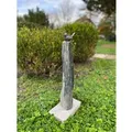 Produktbild: Schiefersäule mit Bronze Vogel ca. 55 x 16 x 25 cm
