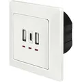 Produktbild: Pa0254 Unterputz-dose Mit Usb-ladeausgang Weiß - Logilink
