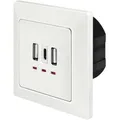 Produktbild: LogiLink PA0254  Unterputz-Dose  mit USB-Ladeausgang  Weiß
