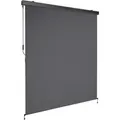 Produktbild: Tectake Senkrechtmarkise Eloise Verschiedene Größen Uv Beständig und Wasserabweisend 160 x 250 cm 10 x 160 x 250 cm Dunkelgrau