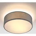 Produktbild: Monzana - Deckenlampe Stoff 30 Cm Rund 1 Flammig E27 Deckenleuchte Stoffdeckenleuchte Stoffdeckenlampe Schlafzimmer Wohnzimmer Grau Schwarz Taupe Weiß Grau