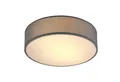 Produktbild: monzana Deckenleuchte Deckenleuchte, Innenbeleuchtung, Deckenlampe Stoff Grau 30 cm Modern E27 Rund 1 Flammig Deckenleuchte