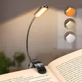 Produktbild: Leselampe Buch Klemme 11 LEDs Aufladbar 3 Helligkeit 3 Farbtemperaturen 360°