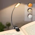 Produktbild: Leselampe Buch Klemme 11 LEDs Aufladbar 3 Helligkeit 3 Farbtemperatur Flexibel