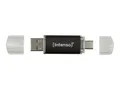 Produktbild: Intenso Twist Line 64 GB, USB-Stick anthrazit/transparent, USB-A 3.2 Gen 1, USB-