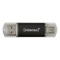 Produktbild: Intenso Twist Line Typ-A/Typ-C 64GB USB-Stick Mit Schutzkappe, bis zu 70 MB/s, U