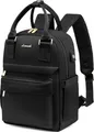 Produktbild: Schwarzer LOVEVOOK Damen Mini Rucksack Wasserdicht 11 Zoll A-schwarz