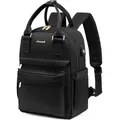 Produktbild: Damen Mini Rucksack Schwarz Wasserdicht Daypack Handtasche 2 in 1