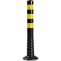 Produktbild: HP Autozubehör Sperrpfosten TPU schwarz/gelb Ø 80 mm zum Aufschrauben m.Befestigungsmaterial Höhe über Flur 750 mm (12222SG)