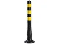 Produktbild: 12222SG Sperrpfosten  Kunststoff schwarz/gelb Ø 80 mm zum Aufschrauben Höhe übe