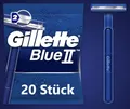Produktbild: 20 Gillette Blue 2 II Einwegrasierer Nassrasierer Männer 2 Klingen Rasierer
