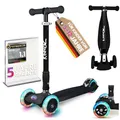 Produktbild: kinnaz Two, Roller für Kinder ab 5 Jahre, faltbar, stufenlos Höhe einstellbar, LED Räder, Ersatzteilservice, Kinderroller, Scooter, 6 7 8 9 Jahre, Schulkind, Junge Mädchen, Hamburg Händler