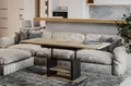 Produktbild: Endo-Moebel Couchtisch Dior 110cm - 170cm ausziehbar und höhenverstellbar Doppellift, Couch- & Esstisch in einem, Funktionstisch modern, umwandelbar