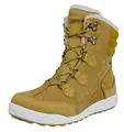 Produktbild: GUGGEN Mountain HPC57 Damen Fellstiefel gefüttert mit echter Lammwolle und Synthetik Winterstiefel Winterschuhe Echtleder Leder Stiefel wasserdicht mit Membran Braun, EU 40