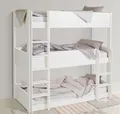 Produktbild: OTTO home Etagenbett TIPO BESTSELLER! Stockbett, Hochbett, Bodenbett, platzsparend (Leitern beidseitig montierbar), mit 3 Schlafplätzen, FSC® zertifiziertes Massivholz (Kiefer)