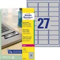 Produktbild: Zweckform Typenschild-Etiketten L6011-8, silber, 63,5 x 29,6mm, 8 Blatt, 216 Stück