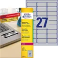 Produktbild: AVERY Zweckform L6011-8 Typenschild Folienetiketten (63,5x29,6 mm auf DIN A4, ex