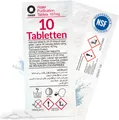 Produktbild: Wicked Chili Oasis 10x Wasserreinigungstabletten - 20-25 Liter Trinkwasser pro Tablette, Chlortabletten, Water Purification Tablets für Reiseapotheke, Notfall, Prepper, Wasserrudergeräte (167mg)