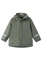 Produktbild: Reima Lampi Regenjacke Kinder Wasserdicht - Reißverschluss vorne Jacken für Jungen, Mädchen, Abnehmbare Kapuze, Reflektierende Details, Maschinenwaschbar Greyish green