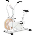 Produktbild: SportPlus Profi Air Bike mit Luftwiderstand, Heimtrainer für Zuhause, App kompatibel, Heimtrainer für HIIT, Smarter Trainingscomputer, bis 135 kg belastbar, weiß