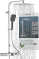 Produktbild: Schütte Brausegarnitur OCEAN, Höhe 120 cm, 3 Strahlart(en), Sicherheitssperre, höhenverstellb., inkl. Glasablage, Antikalk