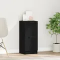 Produktbild: vidaXL Schwarzer Eichen Sideboard - 30x30x70 cm, Hergestellt aus Holzwerkstoff